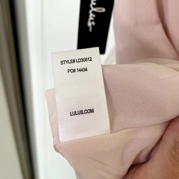 Lulus Any Sway, Shape Or Form Pink Lace Halter Shift Open Back Formal Dress - Picture 11 of 13